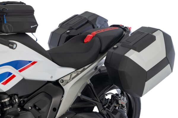 Wunderlich X-CASE X30 Vario zwart/aluminium – uitgeschoven